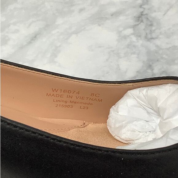 Cole Haan Women's 8C Black Leather The Go-To Block Heel Pump 45mm Slip On L16-7 - Picture 7 of 9